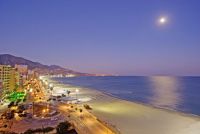 Promenade in Fuengirola at night Promenade in Fuengirola at night