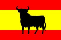 Osborne Stier auf spanischer Flagge Osborne Stier auf spanischer Flagge