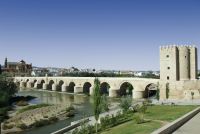 Roman Bridge over Guadalquivir River in Córdoba, Spain